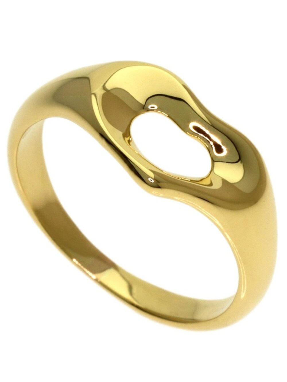 Tiffany & Co Open Heart Ring 18k Yellow Gold